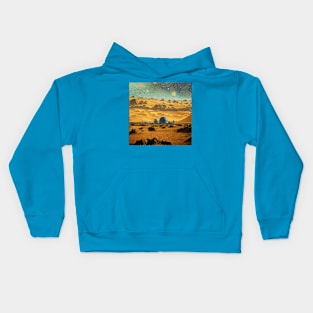 Starry Night in Mos Eisley Tatooine Kids Hoodie